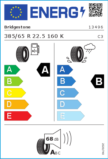 Bridgestone ECOPIA H-TRAILER 002 385/65R22.5