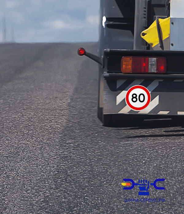 Наклейка. Ограничение скорости 80 км/ч (d=200мм)