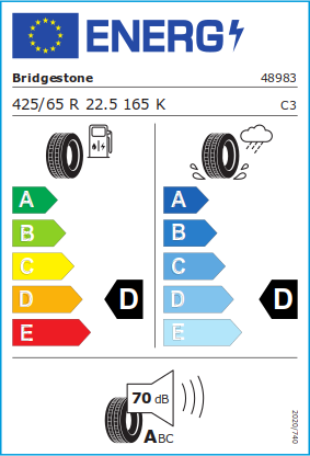 Bridgestone M748 425/65R22.5