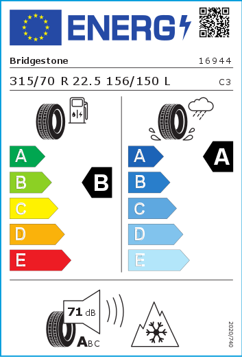 Bridgestone Duravis R-Steer 002 315/70R22.5