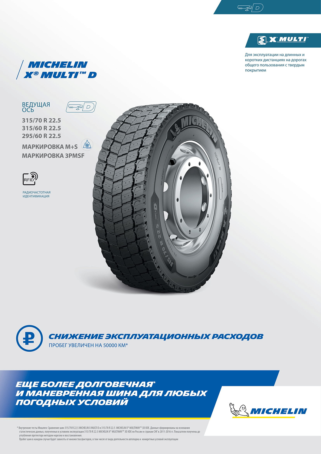 Michelin X Multi D 295/60 R22.5